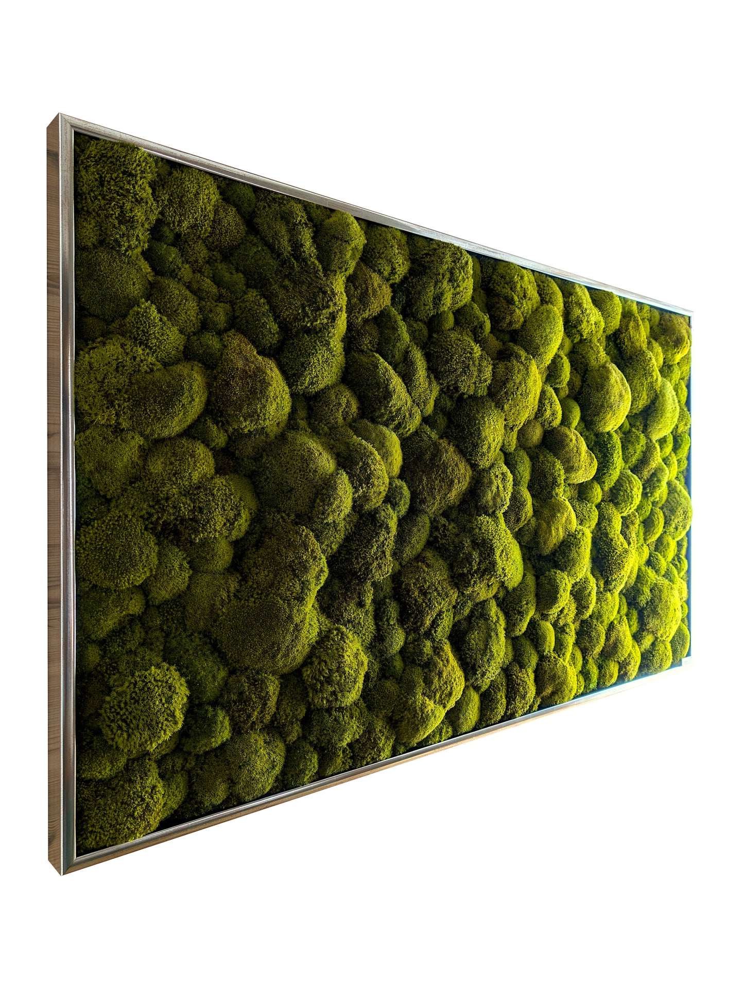 Custom-made large moss picture XXL 'Green Hills' for living room &amp; kitchen - moss mix plant picture 120-200cm